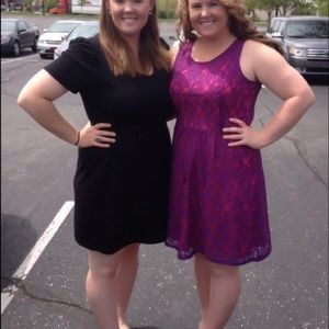 Purple and Pink Lace dress